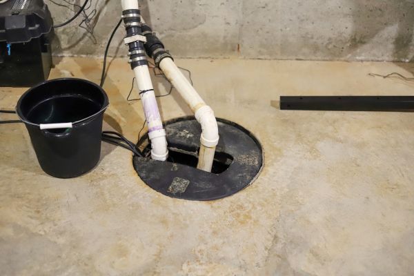 Basement Drainage Installation in Mentor